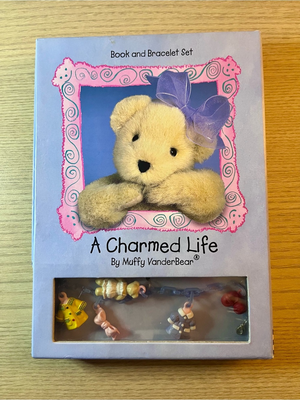 Vintage 1999 Muffy VanderBear A Charmed Life Book & Charm Bracelet Set Complete